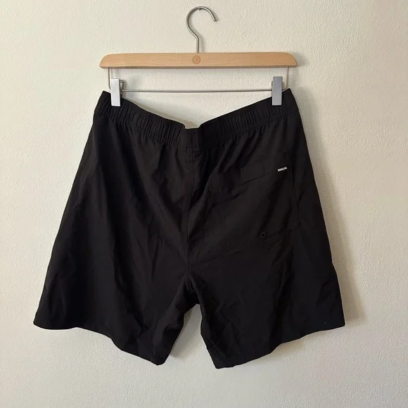 Black Athletic Shorts with Logo - Picture 4 of 4